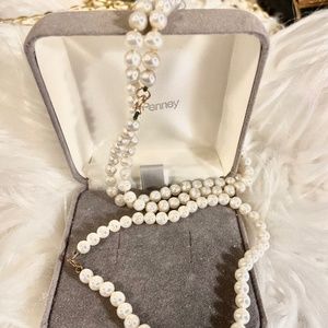 Vintage Freahwater Pearls Necklace Bracelet